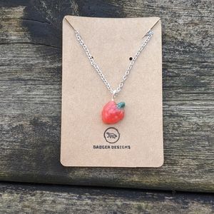 Handcrafted Raspberry Necklace